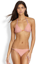 Thumbnail for your product : Cecilia Prado Chain-Detail String Bikini Top