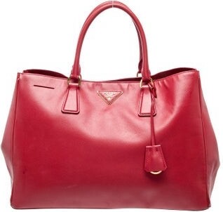 Prada Saffiano Leather Galleria Double Zip