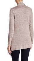 Thumbnail for your product : Bobeau One Button Marled Knit Cardigan (Petite)