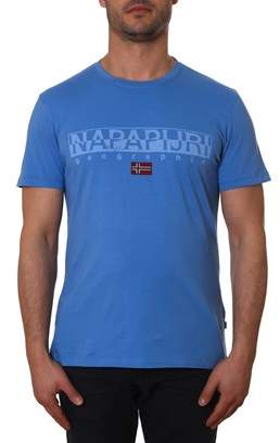 Napapijri Men's Blue Cotton T-shirt