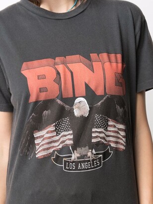Anine Bing logo-print cotton T-shirt