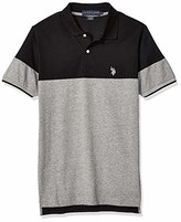 Mens Short Sleeve Slim Fit Fancy Jersey Polo Shirt Polo Assn U.S