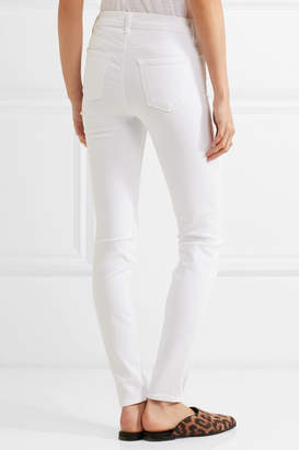 J Brand Maria High-rise Skinny Jeans - White