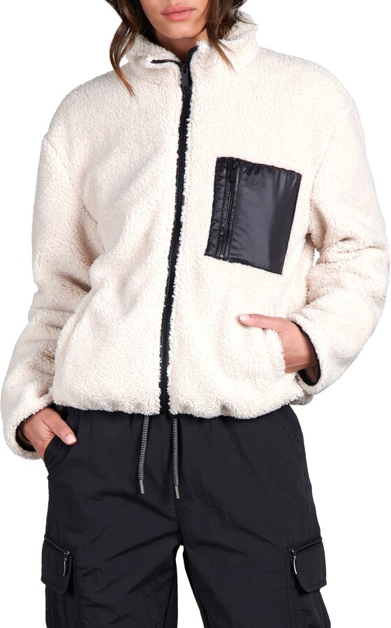 Sanctuary Mixed Media Faux Shearling Jacket ShopStyle