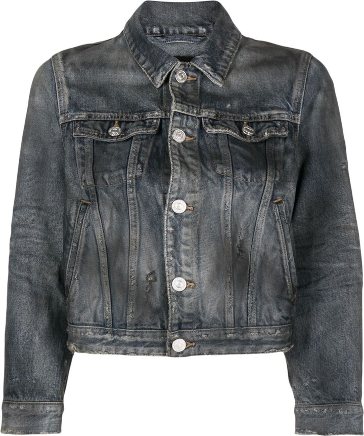 Balenciaga Shrunk denim jacket ShopStyle
