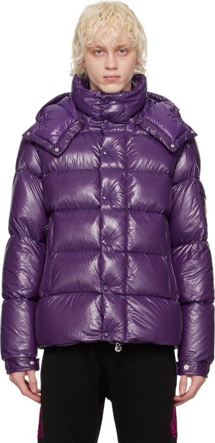 Moncler Purple Maya 70 Down Jacket - ShopStyle