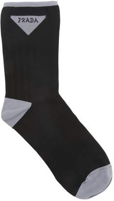 Prada Logo Techno Knit Socks