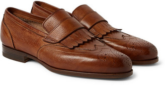 Santoni Aliseo Wingtip Leather Loafers
