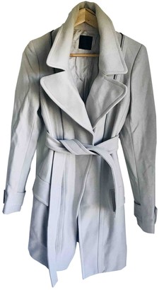 Pinko Grey Wool Coat for Women