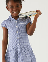 Thumbnail for your product : Marks and Spencer 2pk Girls' Cotton Gingham School Dresses (2-14 Yrs)