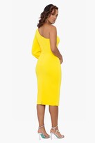 Thumbnail for your product : Betsy & Adam Short 1 Shoulder Balloon Sleeve Scuba Crepe