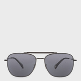 Thumbnail for your product : Paul Smith Semi-Matte Onyx And Grey 'Roark' Sunglasses