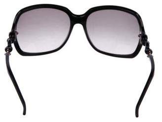 Gucci Chain-Link Square Sunglasses
