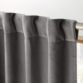 Thumbnail for your product : CB2 Velvet Graphite Curtain Panel 48"x108"