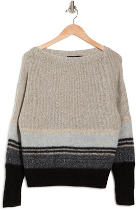 360 Cashmere Sariah Stripe Wool Blend Sweater