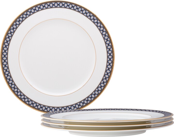 Noritake Blueshire Set of 4 Dinner Plates, Service For 4