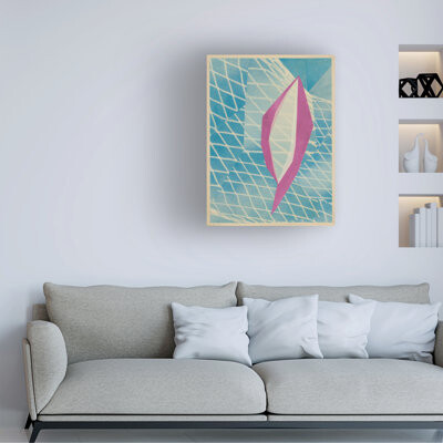 Ebern Designs Wrapped Canvas Wall Art - Lindsey Newman 'Neptunes Net I' Wall Art for Living Room, Bedroom, or Office Décor - 24x32