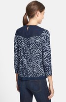 Thumbnail for your product : Lucky Brand Patchwork Lace & Batik Print Top