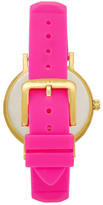 Thumbnail for your product : Kate Spade Metro Bazooka Pink Silicone Strap Watch