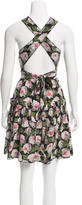 Thumbnail for your product : Dolce & Gabbana Floral Print Silk Dress