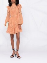 Thumbnail for your product : Zimmermann Concert textured lace mini dress