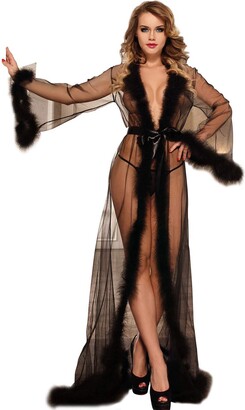 Set Lingerie Sesso Rete Pizzo - Top Maniche Lunghe E Perizoma - Foto 4