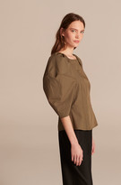 Thumbnail for your product : Rebecca Taylor Lantern Sleeve Poplin Blouse