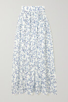 Thumbnail for your product : Agua by Agua Bendita Printed Cotton Maxi Skirt