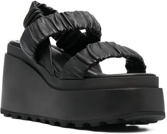Vic Matié Leather Platform Sandals