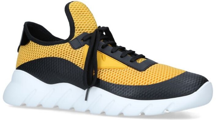 fendi monster knitted trainers