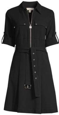 MICHAEL Michael Kors Zip-Front Shirt Dress