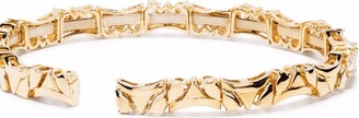 Monan 18kt Yellow Gold Diamond Cuff Bracelet
