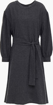 Thumbnail for your product : American Vintage Belted Cotton-blend Flannel Dress