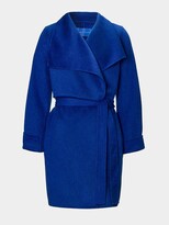 Thumbnail for your product : Winser London Lauren Wrap Wool Blend Short Coat