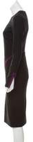 Thumbnail for your product : Gianni Versace Long Sleeve Wool Dress