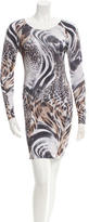 Thumbnail for your product : Torn By Ronny Kobo Printed Long Sleeve Mini Dress