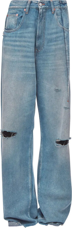 MM6 MAISON MARGIELA Pleated Bootcut Jeans