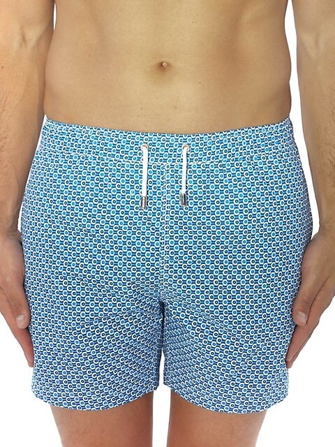 Bertigo Graphic Blue Dot Swim Shorts - ShopStyle
