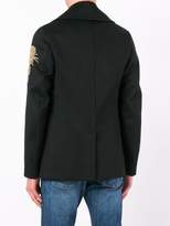 Thumbnail for your product : Alexander McQueen embroidered patch coat