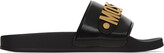 Thumbnail for your product : Moschino Black Logo Slides