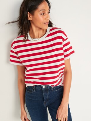 Old Navy Vintage Loose Striped Easy T-Shirt for Women - ShopStyle