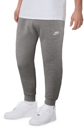 Nike Club Jogger Pants - Charcoal Heather / Anthracite White - Fleece -  ShopStyle