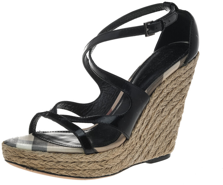 Burberry Black Women's Wedges with Cash Back | Shop the world's largest  collection of fashion | ShopStyle