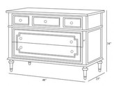 Thumbnail for your product : The Well Appointed House Marcheline Chest in Versailles Creme