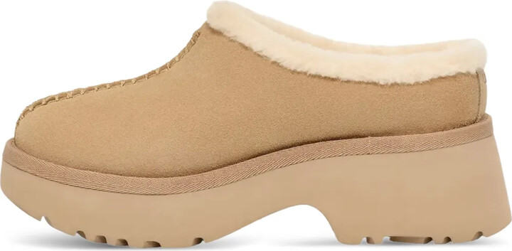 UGG New Heights fluffy-trim mules