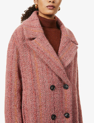 Sessun Beach House double-breasted woven coat
