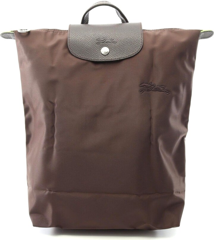 Longchamp Le Pliage Green M Backpack Canvas Leather
