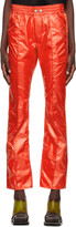 Red Calendaring Trousers 