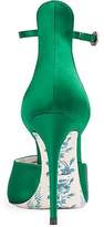 Thumbnail for your product : Gucci Women's Satin D'Orsay Pumps - Green