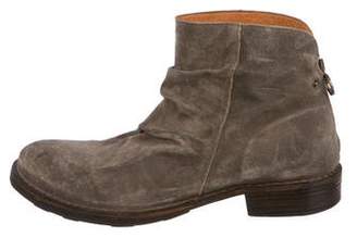 Florentini + Baker Suede Zip Ankle Boots